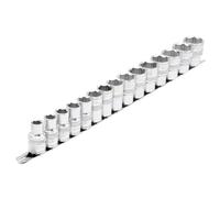 Draper 16496 1/2-Inch Square Drive Metric 15 Piece Socket Set , Blue