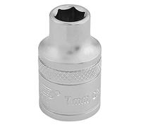 Draper 16532 3/8-Inch Square Drive 6 Point Metric Socket, 7mm Size , Blue