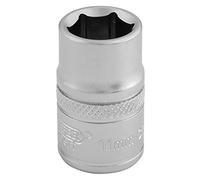 Draper 3/8" Drive Satin Finish Hexagon Socket Metric 3/8" 11mm