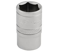 Draper 16537 3/8-Inch Square Drive 6 Point Metric Socket, 12mm Size, Blue