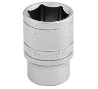 Draper 16540 3/8-Inch Square Drive 6 Point Metric Socket, 14mm Size, Blue
