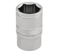 Draper 16552 Square Drive 6 Points Imperial Socket 3/8" Length, Blue