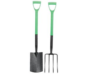 Draper 16566 Easy Find Carbon Steel Garden Fork and Spade Set