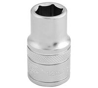 Draper 16601 1/2" Square Drive 6 Point Socket, 12mm Size