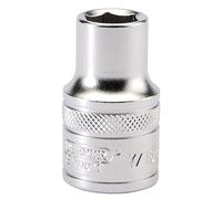 Draper 16625 1/2-Inch Square Drive Micro Satin Chrome Imperial Socket, 7/16-Inch Size