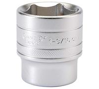 Draper 16638 1/2-Inch Square Drive Micro Satin Chrome Imperial Socket, 1.3/16-Inch Size