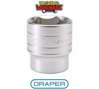 Draper 16638 6 Point Imperial Socket 1/2" Sq Dr 13/16"