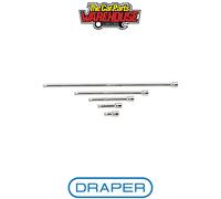 Draper D-WEXT/5 3/8" Drive 5 Piece Wobble Extension Bar Set