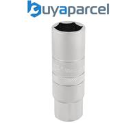Draper 16775 Draper Expert 10mm Thread 6 Point Satin Chrome Spark Plug Socket, 3
