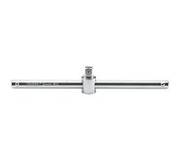 Draper 16790 1/2-Inch Square Drive Micro Satin Chrome Sliding Tee Bar, Blue