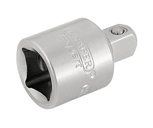 Draper 16803 Female to Male Socket Converter, 3/8" x 1/4", Blue