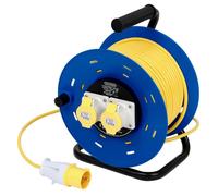 Draper 16A 110V 2 Socket Open Cable Reel 50M 31155