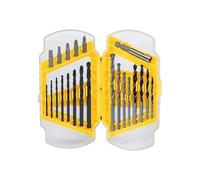 Draper 17-Piece Combination Drill Bit Set Black Oxide Ideal For Wood Metal Plastic & Masonry With Durable Storage Case