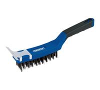 Draper 17182 4 Row Carbon Steel Wire Scratch Brush With Scraper 285Mm each
