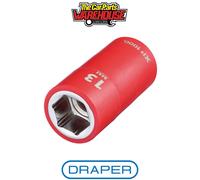 Draper VDE Insulated Hexagon Socket XP1000 3/8" Drive 13mm
