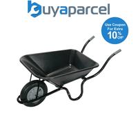 Draper 17993 Heavy Duty Plastic Tray Contractors Wheelbarrow, 85L