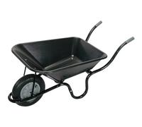 Heavy Duty Plastic Tray Contractors Wheelbarrow, 85L