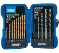 Draper 17PC COMBINATION DRILL BIT SET 18551 18551 Metric Combined HSS and