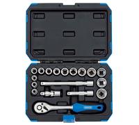Draper 18 Piece 3/8" Drive Metric 6 Point Socket Set 8mm - 22mm 16359