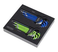Draper Tx-Star® Metric Ball End Hex Key Sets In Eva Storage Tray (18 Piece) Pk 1 12823