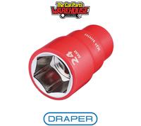 Draper 18042 XP1000 VDE Socket 1/2" Sq Dr 24mm
