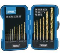 Draper 18549 Titanium Nitride Coated HSS Drill Bit Set, 1.5mm - 10mm, 15 Pcs