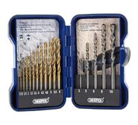 Draper 18551 Metric Combined HSS and Masonry Drill Bit Set (17 Piece)