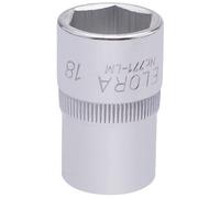 Draper 18mm 1/2" Square Drive Elora Hexagon Socket 15307