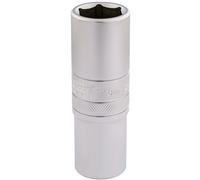 Draper 18mm 6 Point Metric Deep Socket 1/2"D Chrome Satin Finish 16650