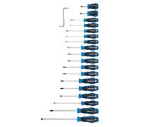 Draper 19 Piece Soft Grip Slotted, Philips, Pozidriv, Torx Screwdriver Set 09548