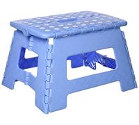 Draper 19258 Plastic Anti Slip Folding Step Stool, Blue