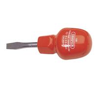 Draper 19497 Plain Slot Flared Tip Cabinet Pattern Chubby Screwdriver 6 X 38Mm (Sold Loose) each