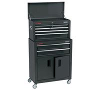 Draper 19572 Combined Roller Cabinet And Tool Chest 6 Drawer 24in Black each