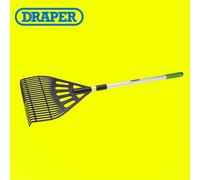 Draper Telescopic Garden Lawn Leaf Rake Gardening Extendable 90cm-1.3m 19776