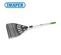 Draper Telescopic Garden Lawn Leaf Rake Gardening Extendable 90cm-1.3m 19776