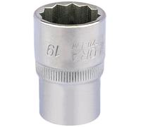 Draper 19mm 1/2" Square Drive Elora Bi-Hexagon Socket 24640