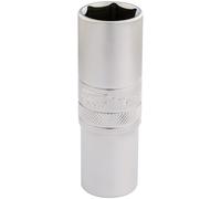 Draper 19mm 6 Point Metric Deep Socket 1/2"D Chrome Satin Finish 16651