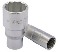 Draper 19MM BI-HEX DEEP SOCKET 1/2DR 25119 1/2" Sq. Dr. Metric Bi-Hexagon Deep