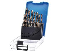 Draper 19pcs HSS Turbo Titanium Drill Bit Set 1.0-10.0mm - 09104 - for Steel, Non-Ferrous Metals, Wood and Hard Plastic