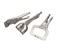 Draper 1x 3 Piece Self Grip Clamp Kit Garage Professional Standard Tool 33836