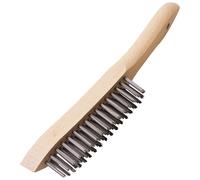 Draper 1x 310mm Heavy Duty 4 Row Wire Scratch Brush Professional Tool 31563