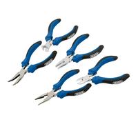 Draper 1x 5 Piece Soft Grip Mini Pliers Set Garage Professional Standard Tool