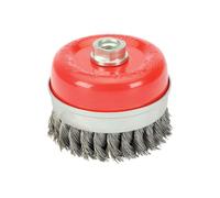 Draper 1x Expert 100mmxM14 Twist Knot Wire Cup Brush Professional Tool 41450