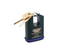 Draper 1x Expert 50mm Heavy Duty Padlock & 2 Keys Professional Tool 64197