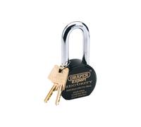 Draper 1x Expert 63mm Heavy Duty Stainless Steel Padlock & 2 Keys Work Tool