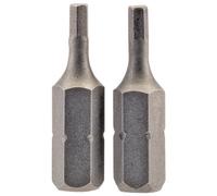 Draper 2.5mm 1/4" Hex. Hexagonal Insert Bit 25mm Long X 2 63961