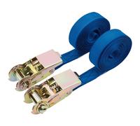 Draper 60966 Ratcheting Tie Down Straps 4.5M X 25Mm 250Kg (2 Piece) each