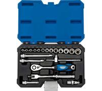 Draper 16442 1/4-Inch Square Drive Metric Socket 20 Piece Set