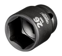 Draper 20188 Hi-TORQ Impact Socket, 1/2" Sq. Dr., 26mm