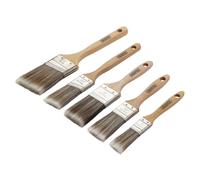 Draper 20445 Wood Handle Paint Brush Set, 5pcs